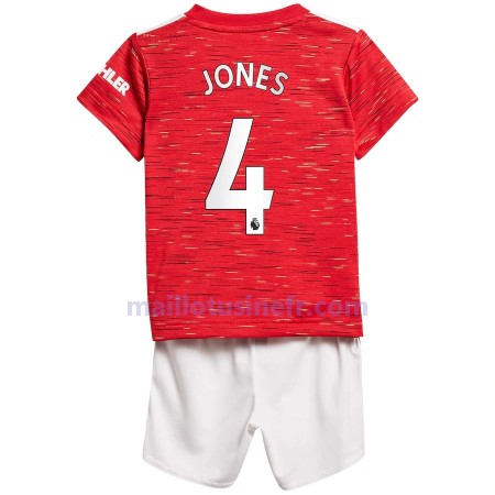Maillot de Foot Manchester United Phil Jones 4 Domicile 2020-21 - Enfant